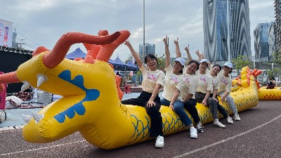 玉龍環保：公司巾幗英雄奮戰街道組織的趣味運動會（3）