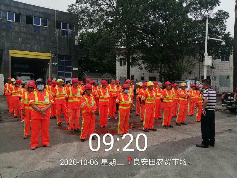 玉龍環保平湖項目現場作業