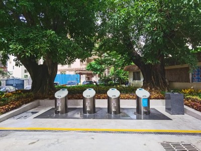 除臭、消毒，深圳首個地埋式垃圾桶在羅湖啟用